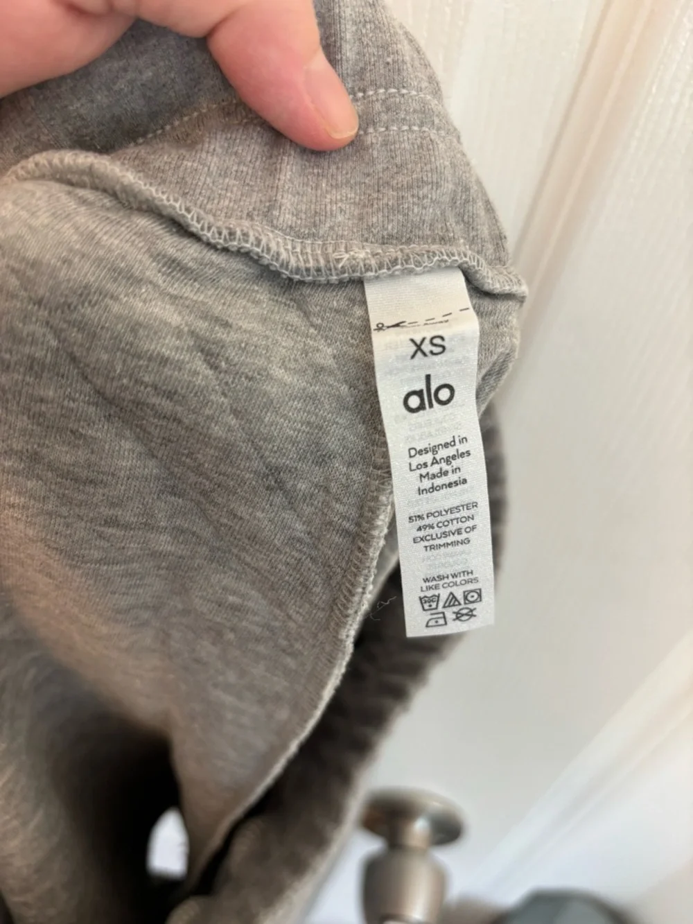 ALO Yoga Quilted Arena Boxing Shorts Heather Gray Lounge Sweatshorts Size XS